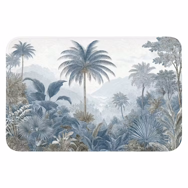 WC Mat - Jungle - Modern - Blauw - Groen — 1