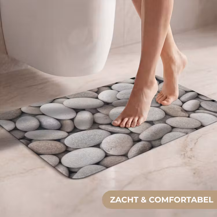 WC Mat - Kiezels - Stenen - Grijs — 7