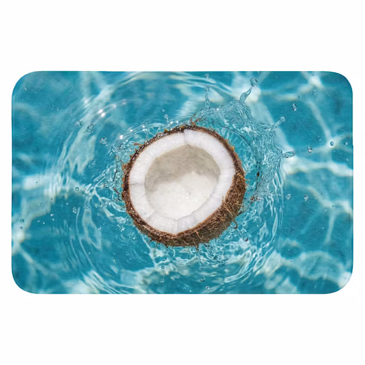 WC Mat - Kokosnoot - Water - Wit — 1