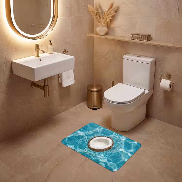 WC Mat - Kokosnoot - Water - Wit — 4