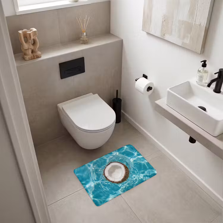 WC Mat - Kokosnoot - Water - Wit — 6