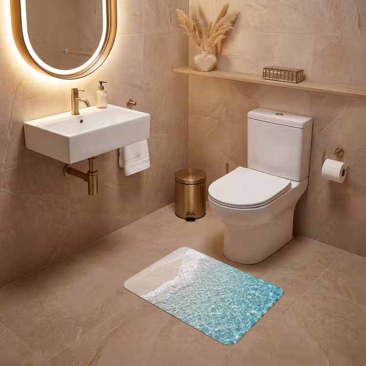 WC Mat - Kust - Zand - Blauw — 4