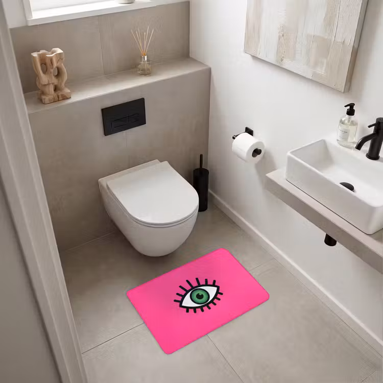 WC Mat - Minimalistisch - Oog - Roze — 6