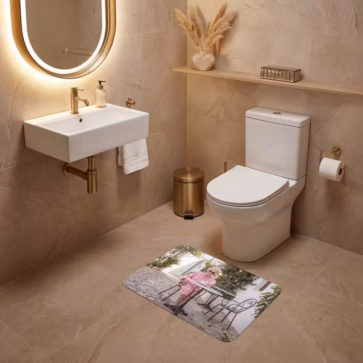 WC Mat - Ochtendjas - Krulspelden - Roze — 4