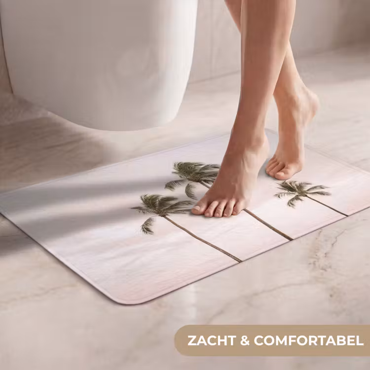 WC Mat - Palmbomen - Zonsondergang - Roze — 7