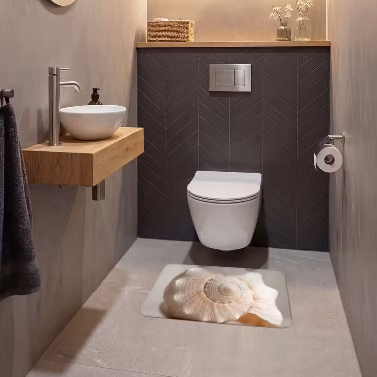 WC Mat - Schelp - Detail - Beige — 2