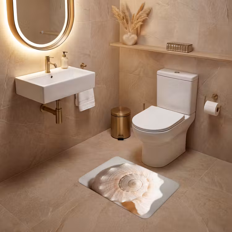 WC Mat - Schelp - Detail - Beige — 4