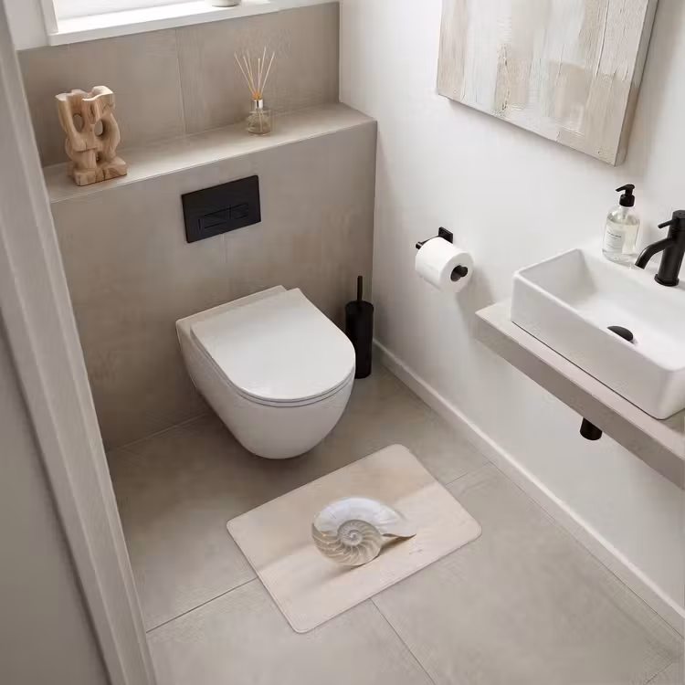 WC Mat - Schelp - Spiraal - Beige — 6