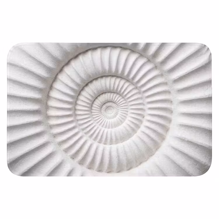 WC Mat - Schelp - Spiraal - Wit — 1
