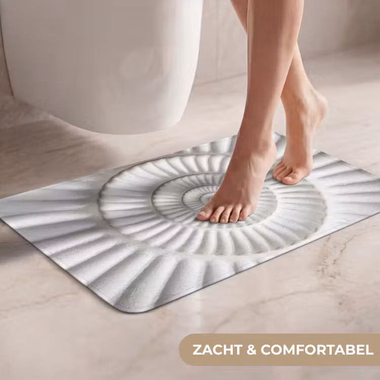 WC Mat - Schelp - Spiraal - Wit — 7