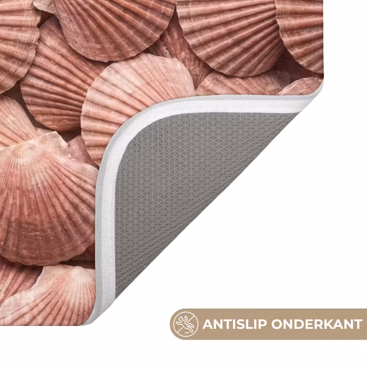 WC Mat - Schelpen - Patroon - Roze — 3