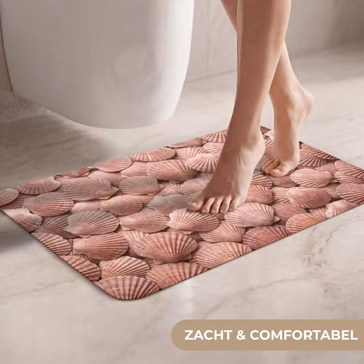 WC Mat - Schelpen - Patroon - Roze — 7