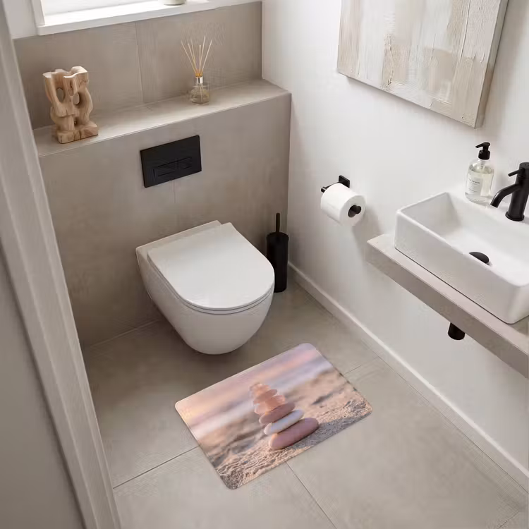 WC Mat - Stenen - Zand - Roze — 6