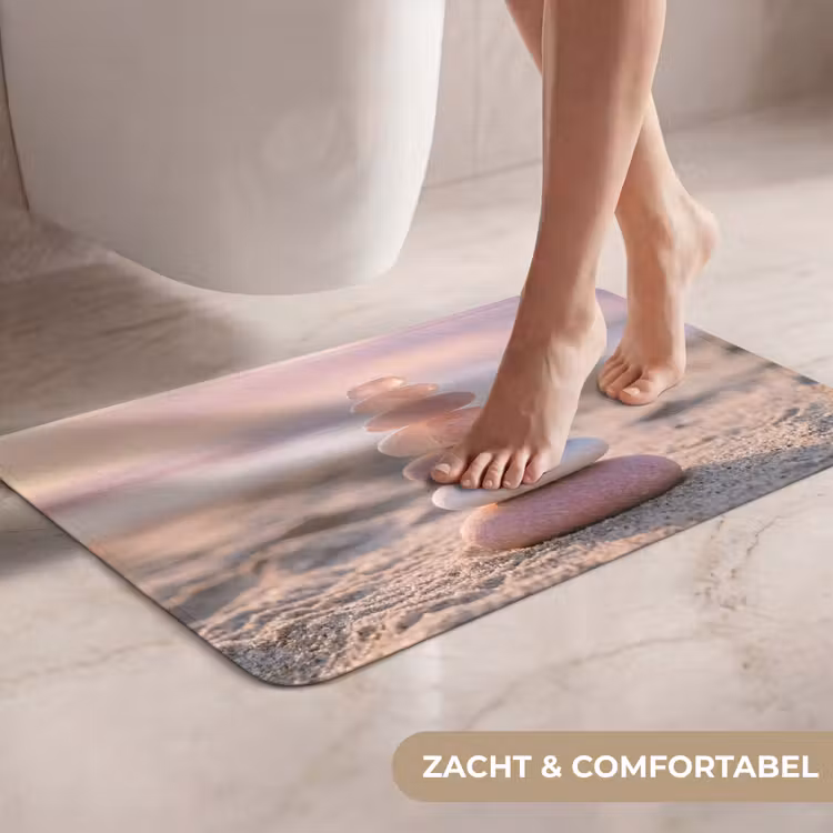 WC Mat - Stenen - Zand - Roze — 7