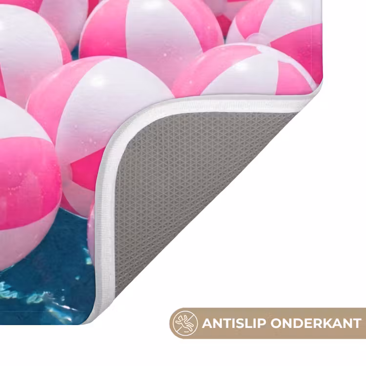 WC Mat - Strandballen - Roze - Water — 3