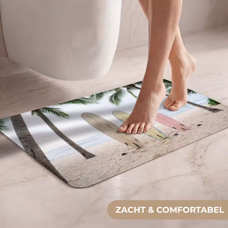 WC Mat - Surfboard - Palmbomen - Kleurrijk — 7