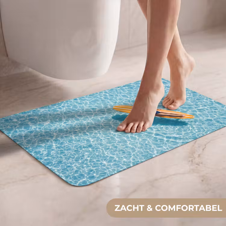 WC Mat - Surfboard - Water - Badpak - Oranje — 7