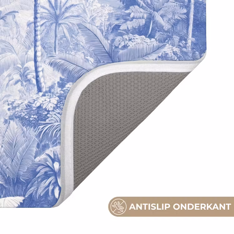 WC Mat - Tropisch - Jungle - Blauw — 3