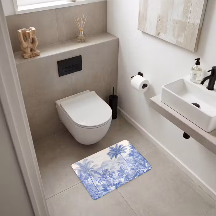 WC Mat - Tropisch - Jungle - Blauw — 6