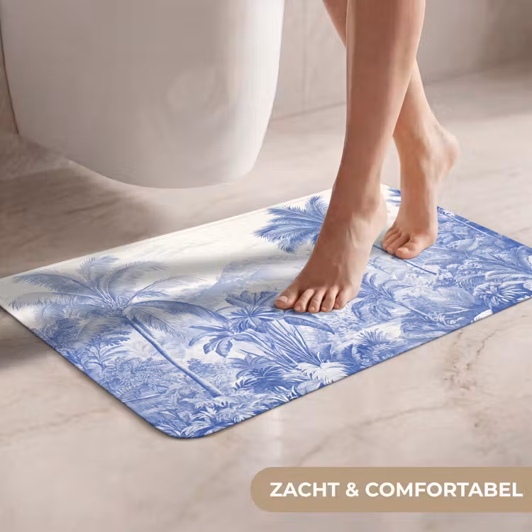 WC Mat - Tropisch - Jungle - Blauw — 7