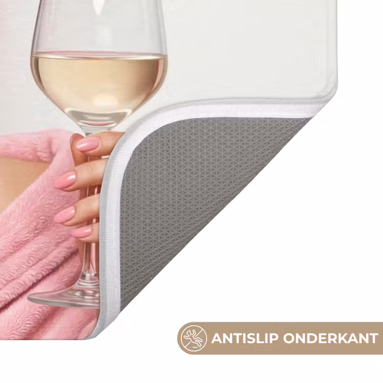 WC Mat - Vrouw - Roze - Wijn - Zonnebril — 3