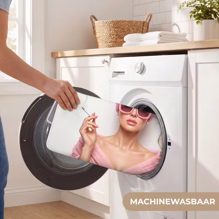 WC Mat - Vrouw - Roze - Wijn - Zonnebril — 5