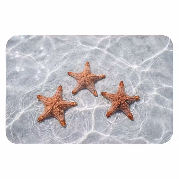 WC Mat - Zeesterren - Water - Helder — 1