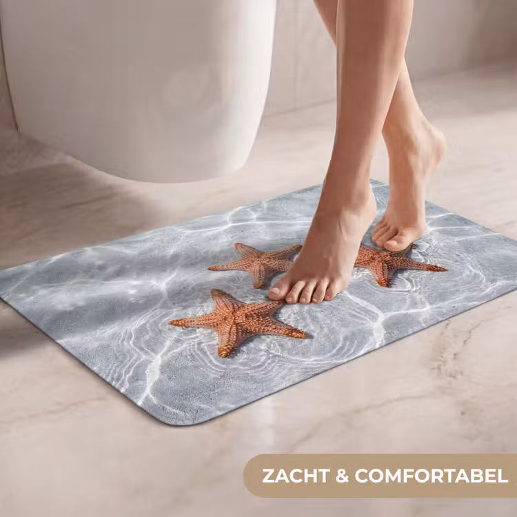 WC Mat - Zeesterren - Water - Helder — 7