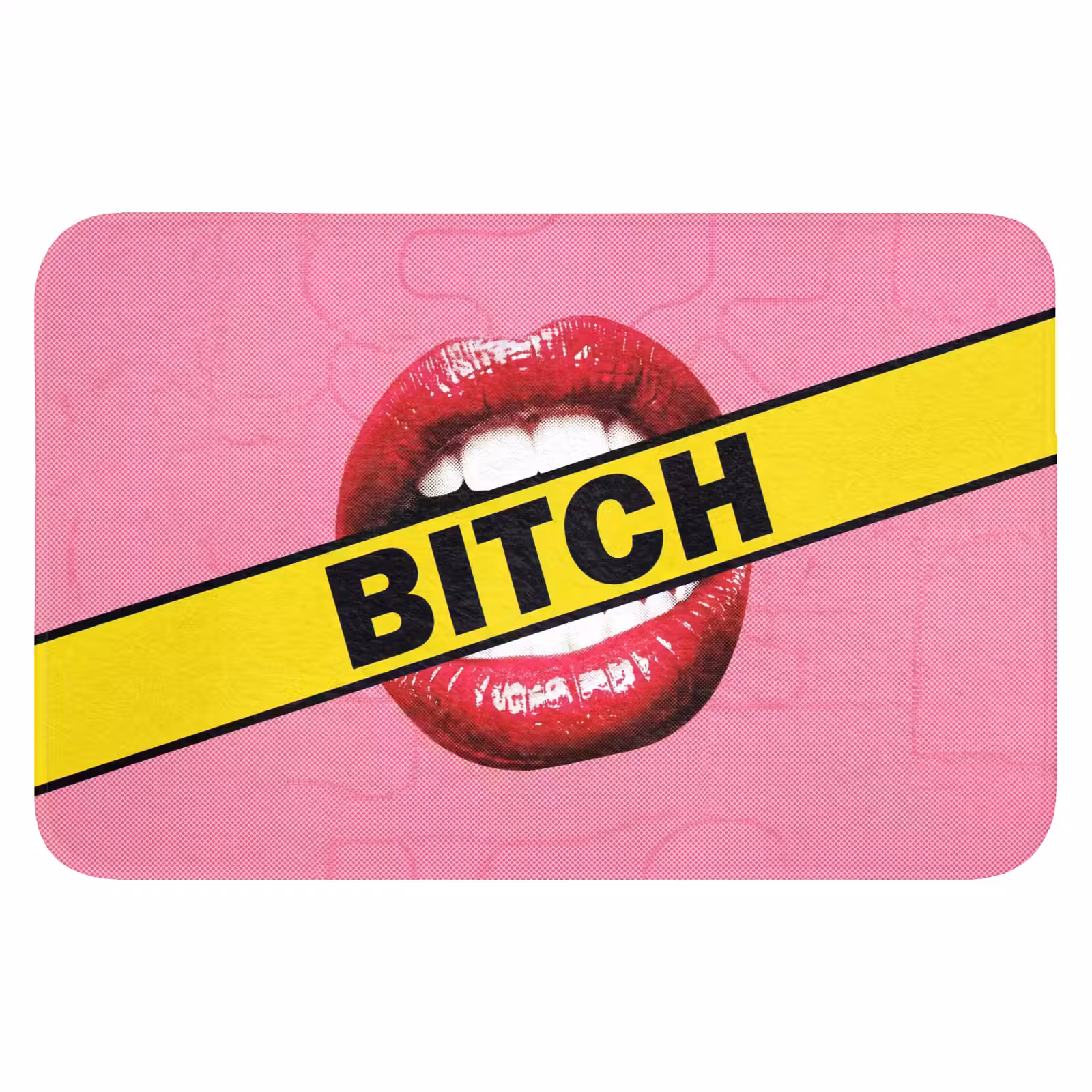 WC Mat - Lippen - Tekst - Kleurrijk — 1