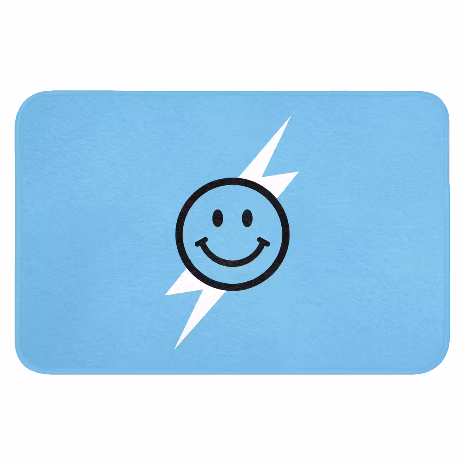 WC Mat - Smiley - Blauw - Bliksem — 1