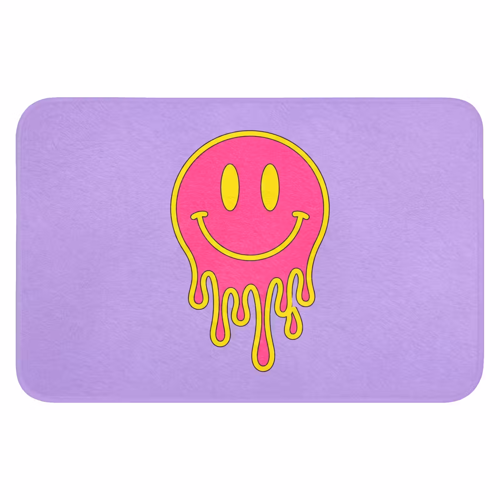 WC Mat - Smiley - Drip - Neon — 1