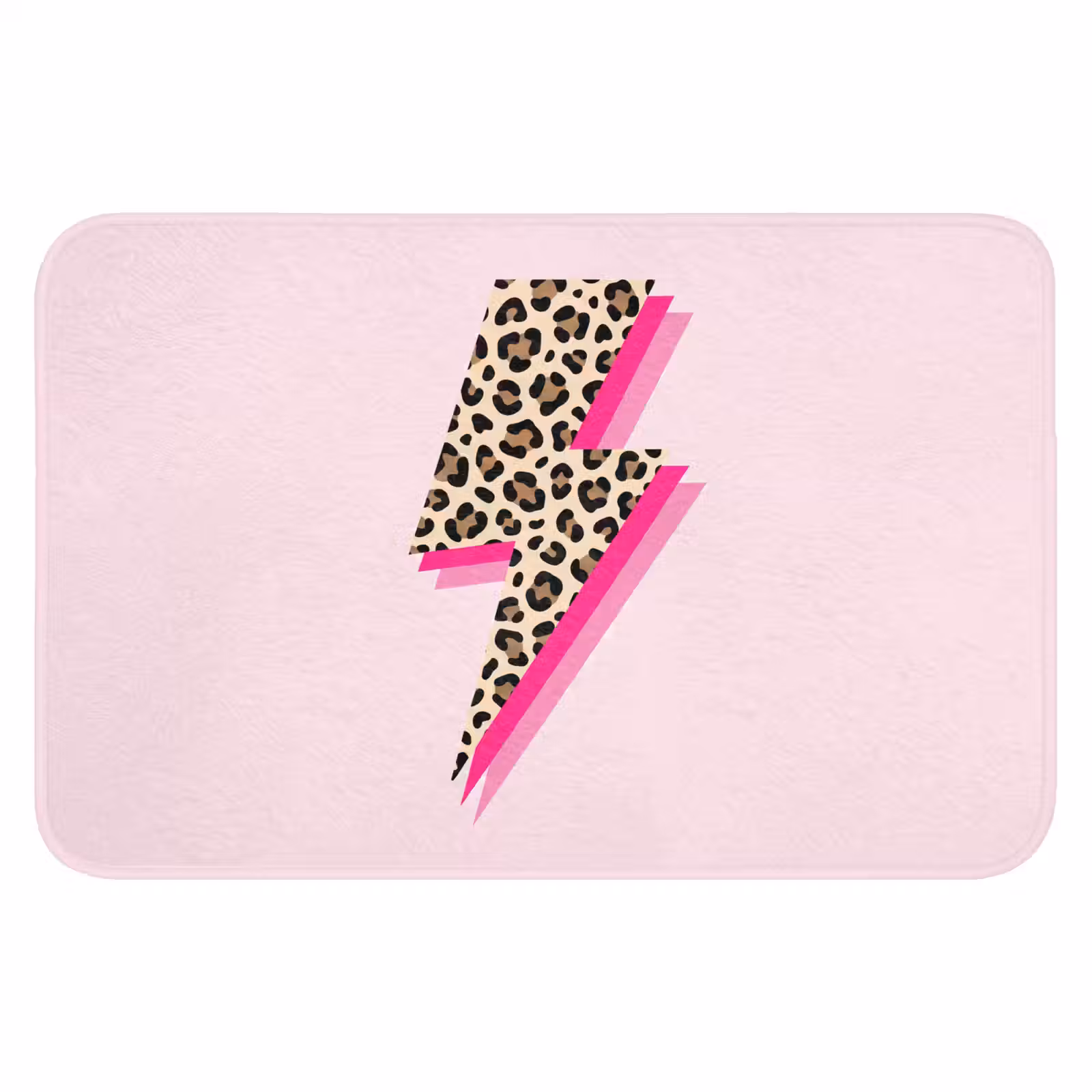 WC Mat - Stippen - Roze - Bliksem — 1