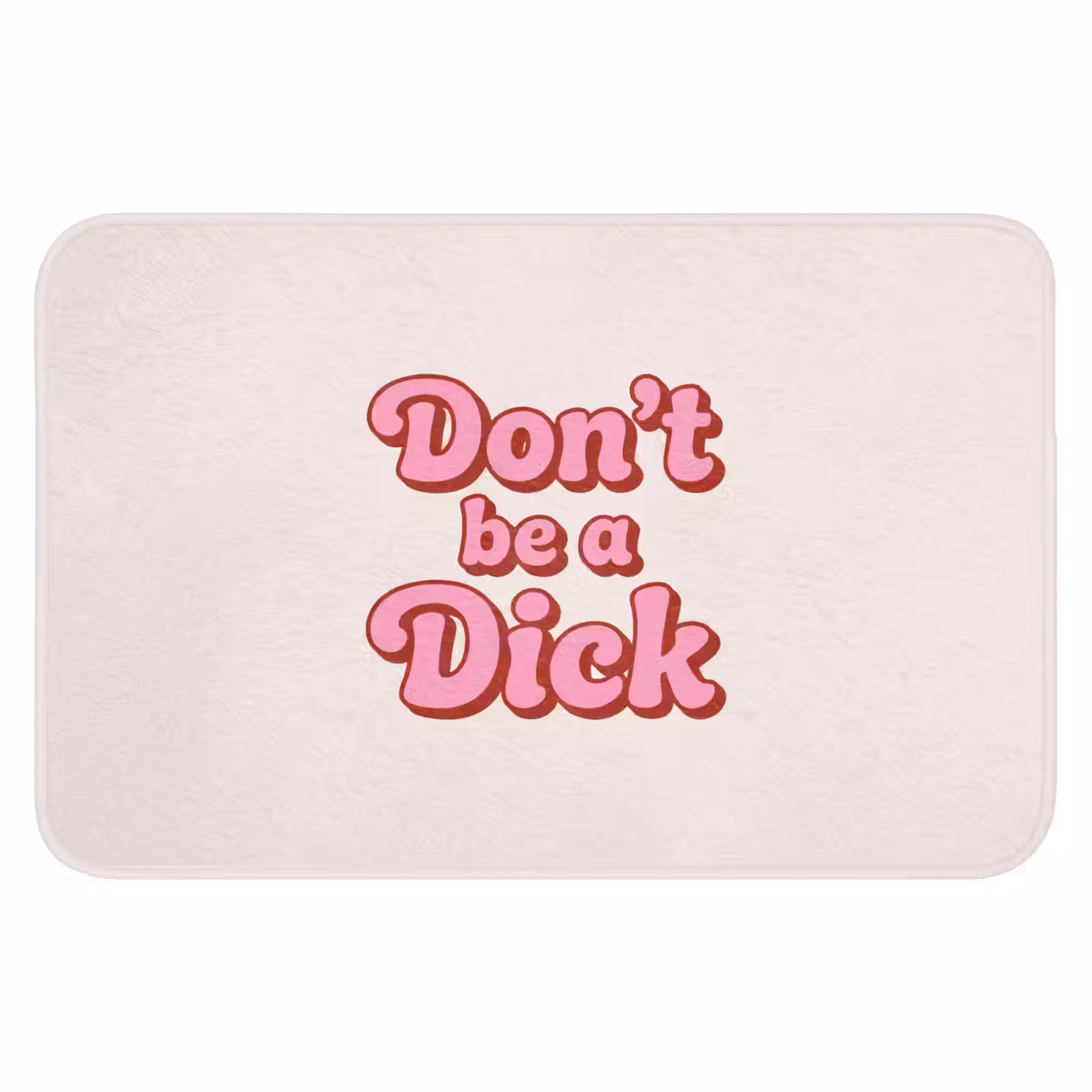 WC Mat - Tekst - Boodschap - Roze — 1