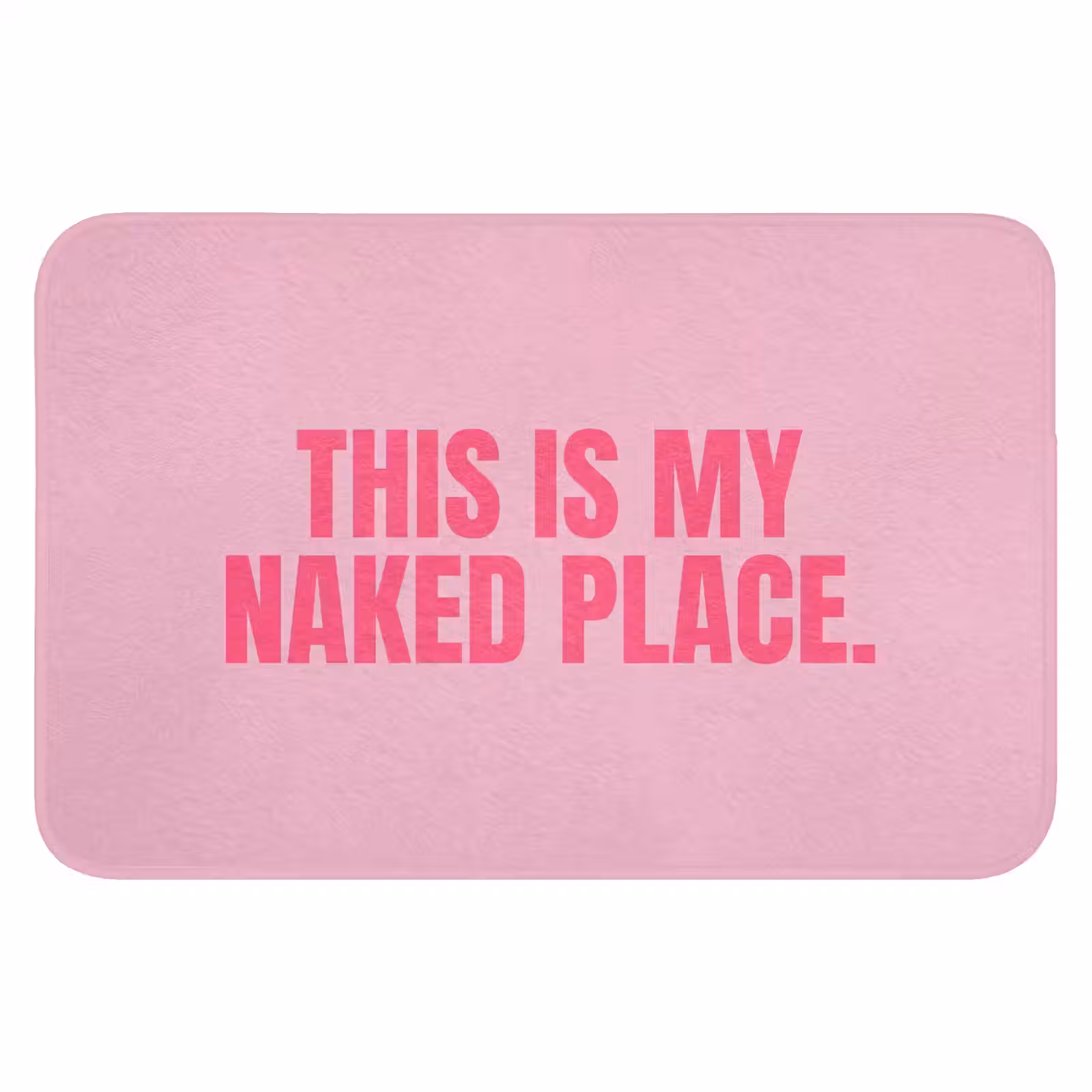WC Mat - Tekst - Modern - Roze — 1