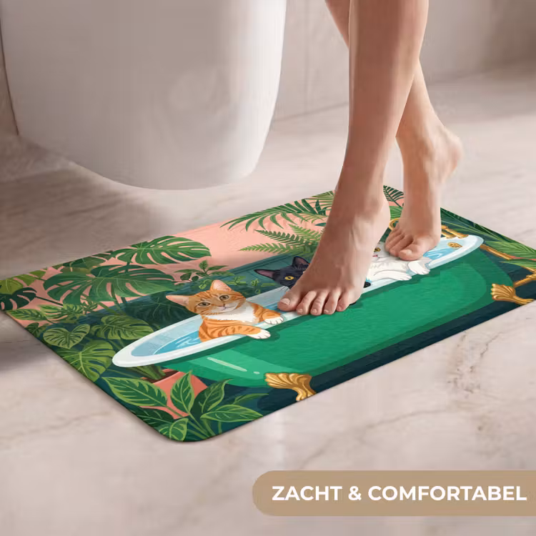 WC Mat - Badkamer - Kattenparade - Kleurrijk — 7