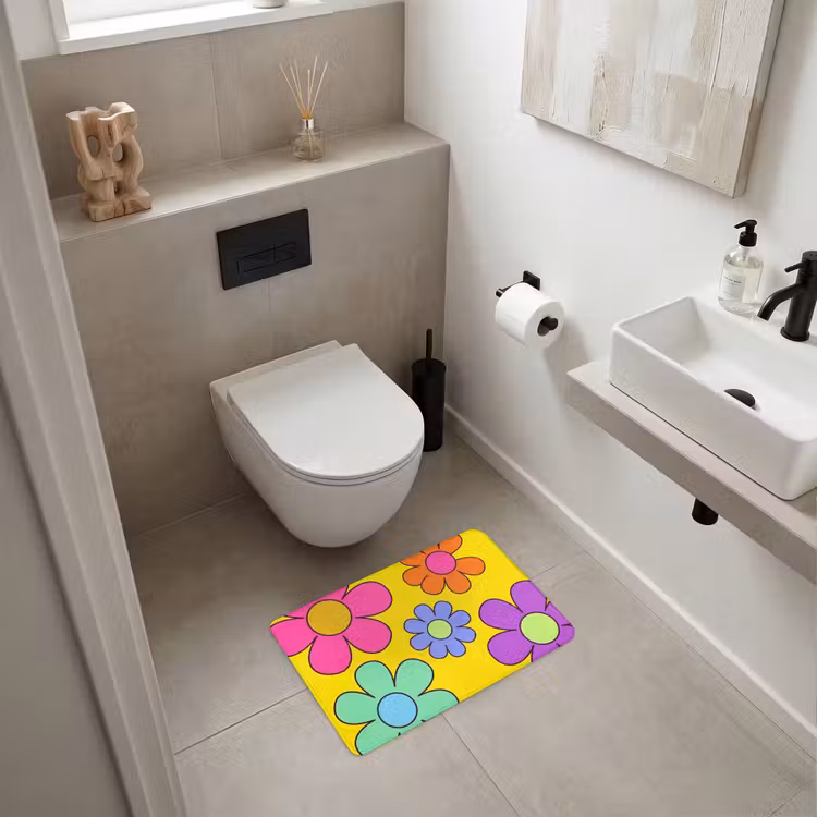 WC Mat - Bloemen - Illustratie - Kleurrijk — 6