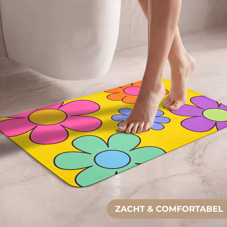 WC Mat - Bloemen - Illustratie - Kleurrijk — 7