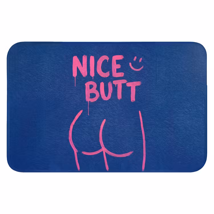 WC Mat - Brutaal - Grappig - Blauw — 1