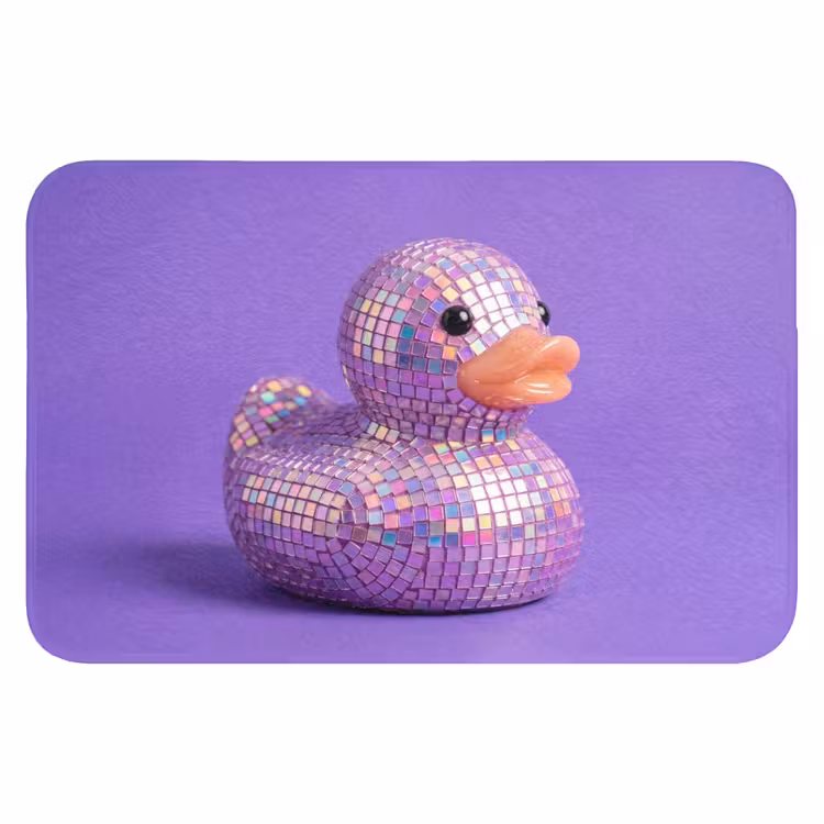 WC Mat - Disco - Eend - Paars — 1