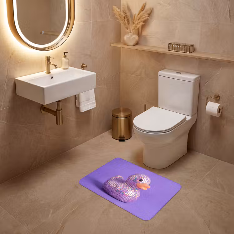 WC Mat - Disco - Eend - Paars — 4