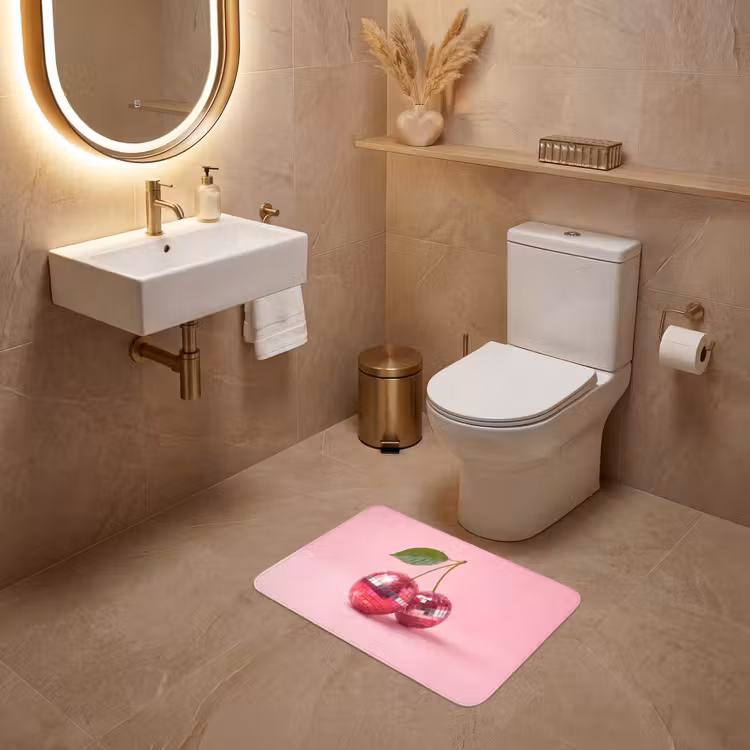 WC Mat - Disco - Kersen - Roze — 4