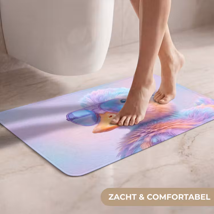 WC Mat - Eend - bril - Pastel — 7