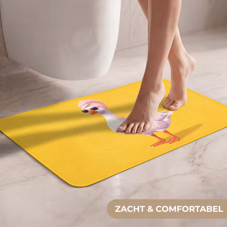 WC Mat - Eend - Zonnebril - Geel — 7
