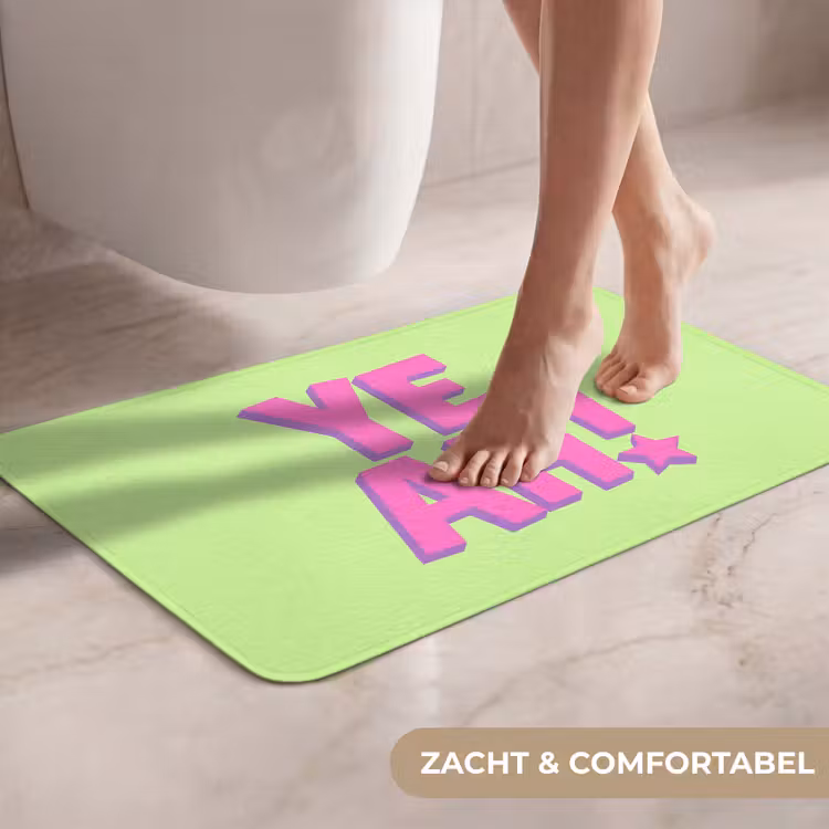 WC Mat - Groen - Neon - Quote — 7