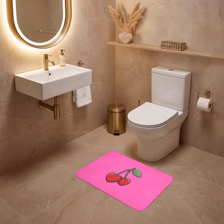 WC Mat - Kers - Roze - Fruit — 4