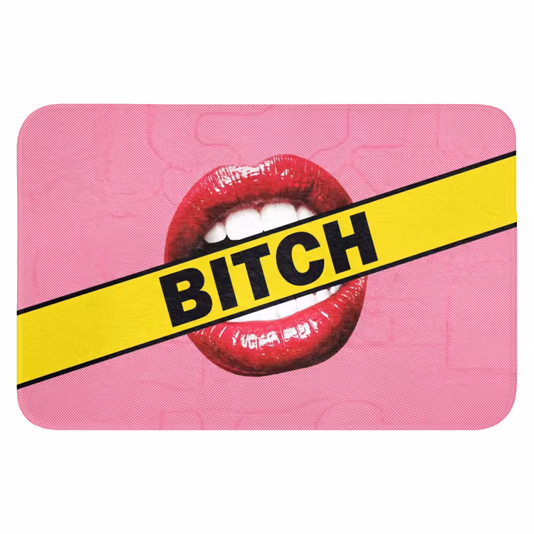WC Mat - Lippen - Tekst - Kleurrijk — 1
