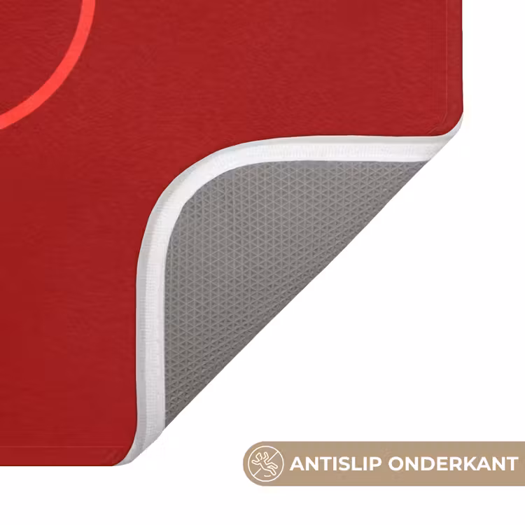 WC Mat - Minimalistisch - Lijnillustratie - Rood — 3