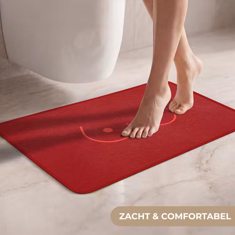 WC Mat - Minimalistisch - Lijnillustratie - Rood — 7