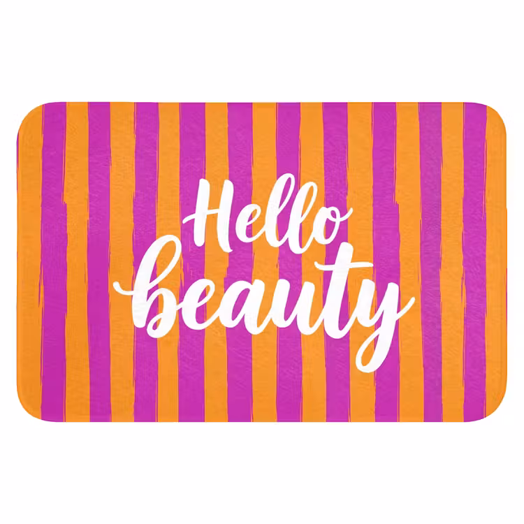 WC Mat - Modern - Hello - Oranje — 1
