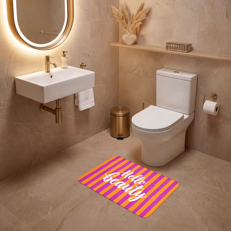 WC Mat - Modern - Hello - Oranje — 4